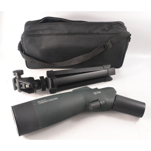 91 - PICCOLO COMPACT TELESCOPE 15-45x60 including Tri-pod and black nylon carry case.  Just great for wat... 