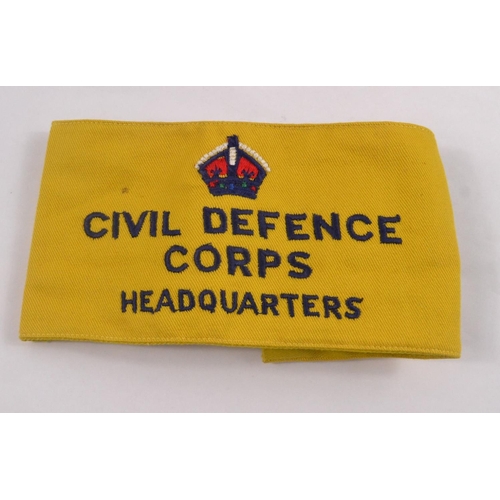 31A - CIVIL DEFENCE ARMBAND stamped 1952