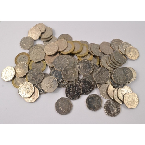 49 - COLLECTABLE A quantity of 73 x 50pences x 10 £2 coins