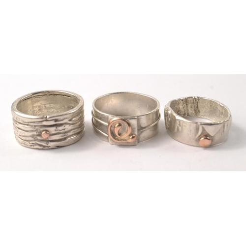 12 - PRIVATELY COMMISSIONED DESIGNER SILVER AND PART GOLD JEWELLERY! costing (£600 new) 925 BESPOKE silve... 