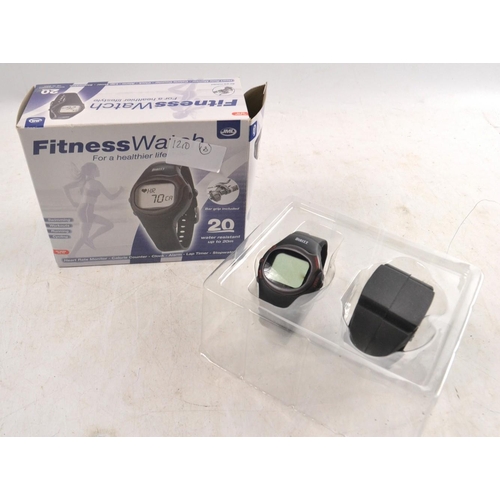 17 - A FITNESS WATCH 'for a healthier lifestyle', features include heart rate monitor, calorie counter, w... 