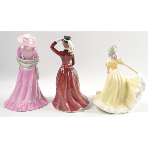 181 - 3 figurines to include; ROYAL DOULTON Pretty Ladies 'Ninette' HN 4717 (19cm approx), COALPORT Ladies... 