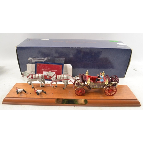 408 - CORGI Queen Mother's Century State Landau coach and horses, die cast limited edition model in origin... 