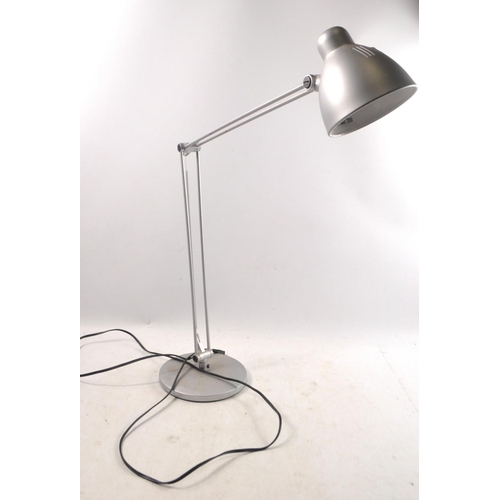 417 - A silver coloured anglepoise desk/ table lamp in matt finish