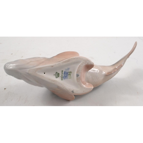 168 - ROYAL COPENHAGEN No 1138 ornamental fish 19cm length