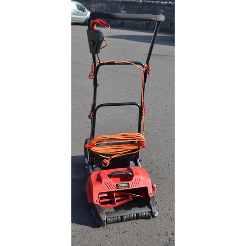 493 - COBRA electric cylinder mower with grass box