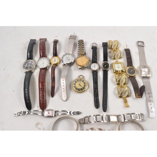 20 - A collection of unisex wrist watches to include a ROLEX STYLE perpetual datejust watch with other na... 