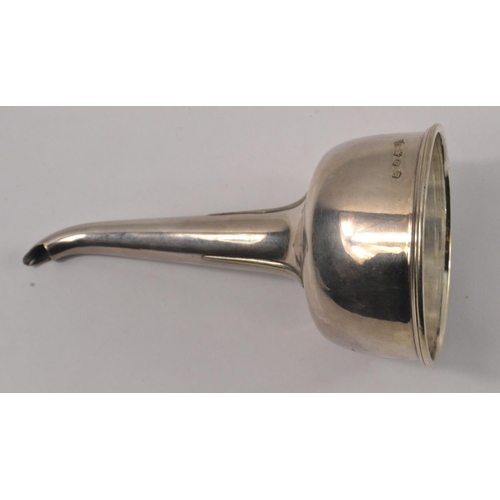 21 - A two piece Antique wine funnel by silversmith GEORGE RICHMOND COLLIS 1860 cast in William 1V style