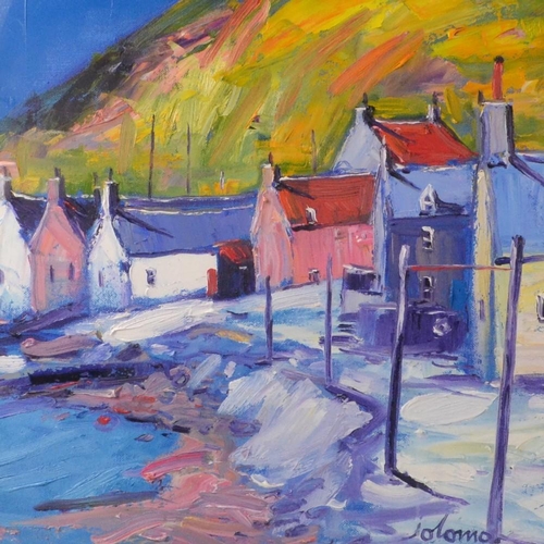 28 - JOLOMO oil on board Morning Shadows Crovie