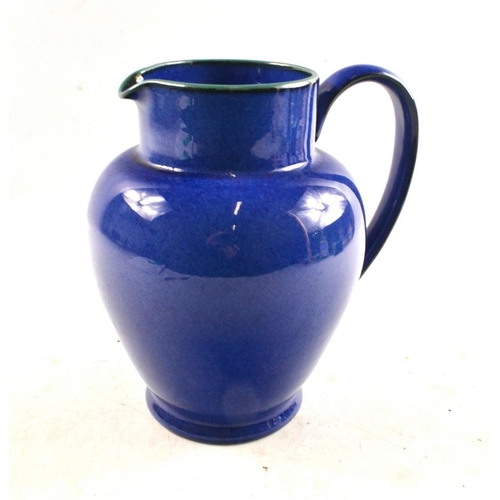 50 - BLUE DENBY METZ pattern large jug