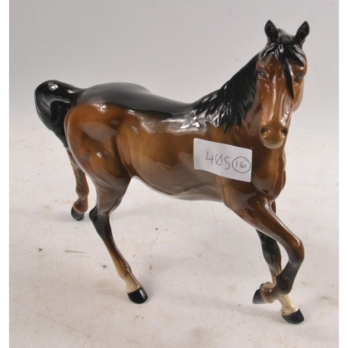 58 - BEAUTIFUL BESWICK pottery brown stallion