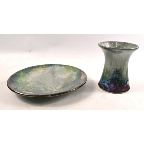 67 - BOTH PIECES DEPICTING THE DEEP SEA !! TWO MATCHING PIECES OF HIGHLAND STONEWARE To include a plate o... 