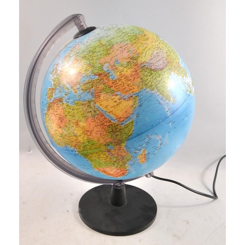 99 - Electric lit world globe