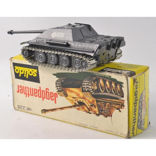 27M - A boxed Original SOLIDO GERMAN PANTHER Tank No 228 in good condition, with the box missing only one ... 