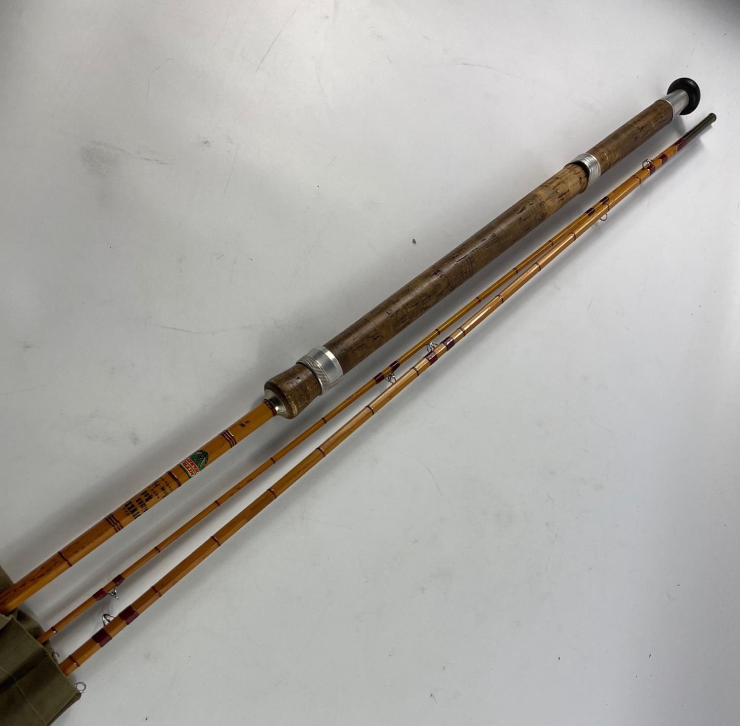 COLLECTABLE ANGLERS Vintage 1960's split-cane(3 parts) salmon fly rod ...