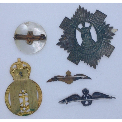 24 - Small collection of pin badges to include one RAF.#48