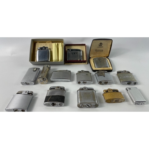 223M - Collection of vintage CIGARETTE LIGHTERS many by RONSON and including a Boxed Ronson Viking.  Be pre... 