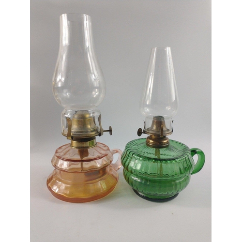 228 - Collection of OIL LAMPS - never know when the next powercut will strike! Two almost 50cm high plus 2... 