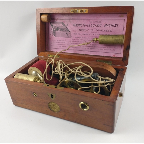 233 - RARE! The Improved Magneto-Electric machine for Nervous diseases by S.Maw son & Thomson, in wooden c... 