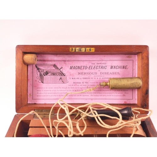 233 - RARE! The Improved Magneto-Electric machine for Nervous diseases by S.Maw son & Thomson, in wooden c... 