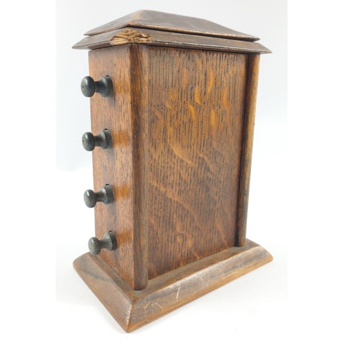 238 - EDWARDIAN wooden desk calendar with double sided turning knobs - SO COOL!#299