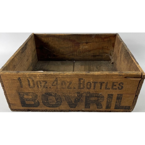 239 - A wooden decorative BOVRIL box approx. 25 x 25cm#300