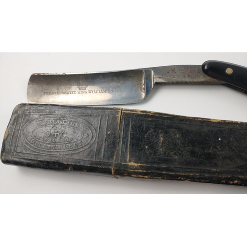 223E - Two vintage razors to include Vintage Kelly Liverpool cut throat razor marked 'The Celebrated King W... 