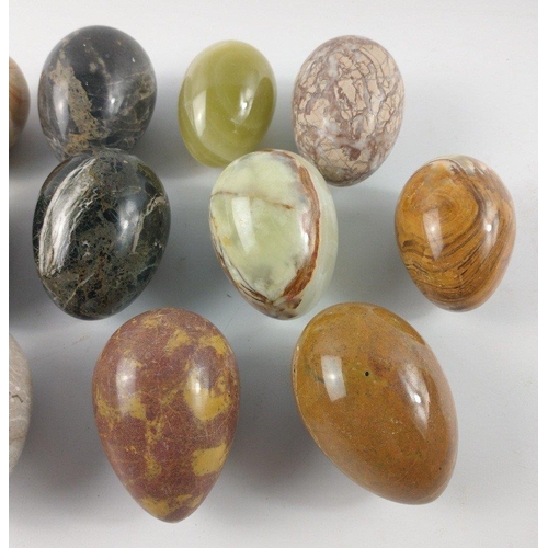223K - A collection of 13 EXQUISITE marble eggs - of the highest quality!#278
