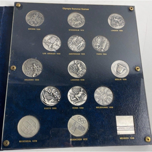 14A - A collection of MINT COINS being the OFFICIAL MEDAL FOLIO of THE SUMMER OLYMPIC GAMES 1908 - 1976#15... 