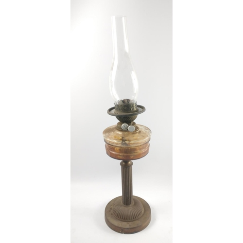 351 - EDWARDIAN OIL LAMP for restoration with DUPLEX burner#383