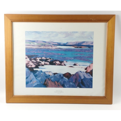 361 - Framed NORTH END IONA by Francis C B Cadell RSA 89/750 print 56cm x 48cm#396