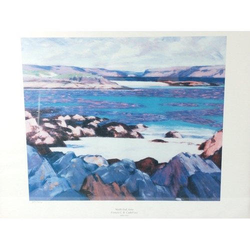 361 - Framed NORTH END IONA by Francis C B Cadell RSA 89/750 print 56cm x 48cm#396