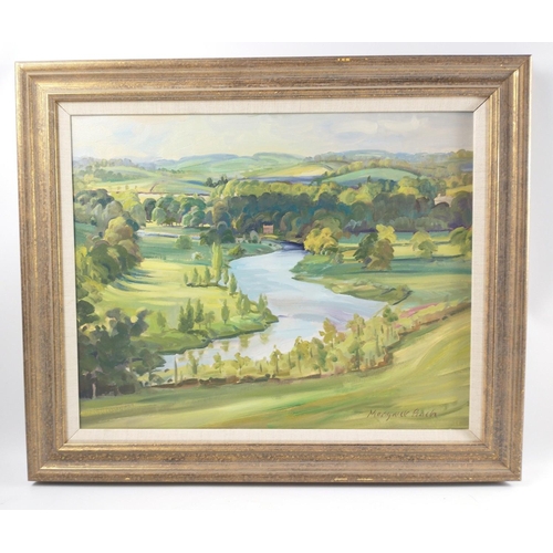 363A - LOCAL INTEREST!  A MARGARET PEACH 1998 NEW DRYBURGH' original oil on canvas#399