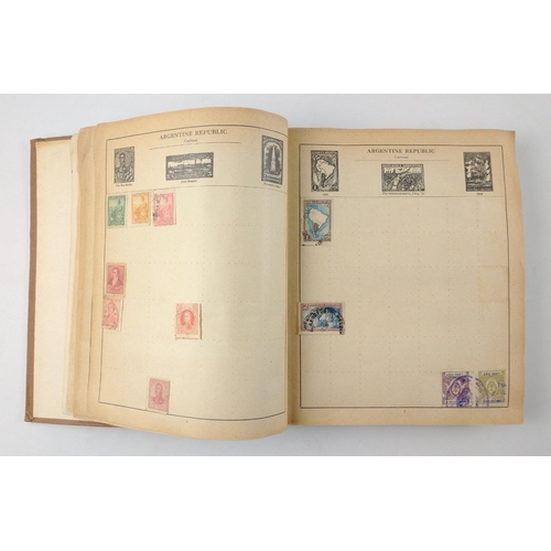 42 - A old stamp album full of stamps from circa 1880's - 1930's stamps Mainly British and World stamps#5... 