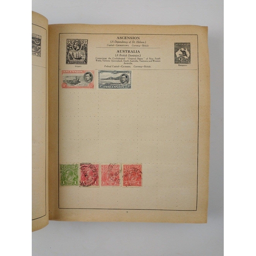 42 - A old stamp album full of stamps from circa 1880's - 1930's stamps Mainly British and World stamps#5... 