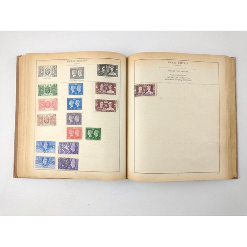 42 - A old stamp album full of stamps from circa 1880's - 1930's stamps Mainly British and World stamps#5... 