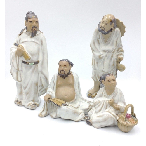 189 - THE EIGHT IMMORTALS from Chinese mythology, delightful figures, the tallest being 13cm approx.#196... 