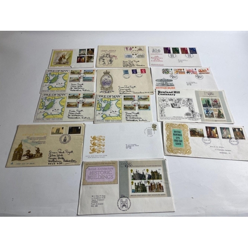 53 - Three tubs FULL of collectable British stamps to include First day issues & definitives and also pos... 