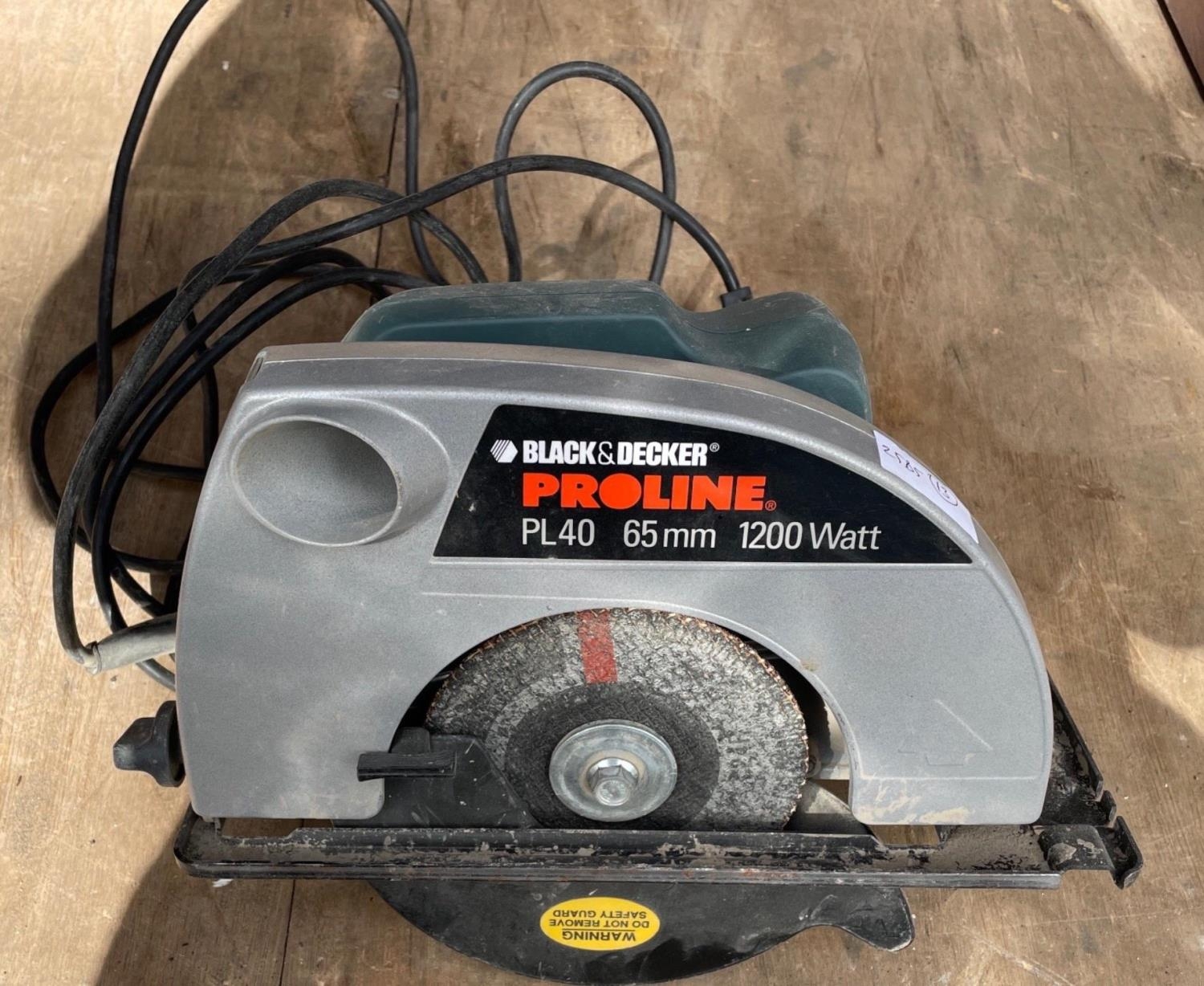 Black and decker proline circular saw hot sale