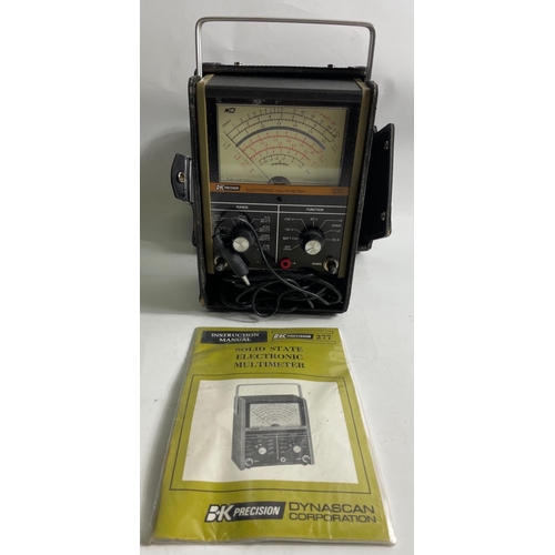 103 - B+K PRECISION 277 solid state electronic multimeter complete with instruction manual in its carrying... 