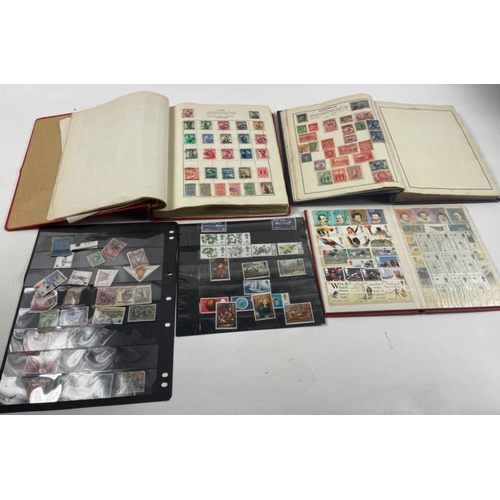 100 - A box full of stamp albums including EARLY 19TH CENTURY PORTUGUESE, 1973 Sultanate of Oman, 1920's D... 