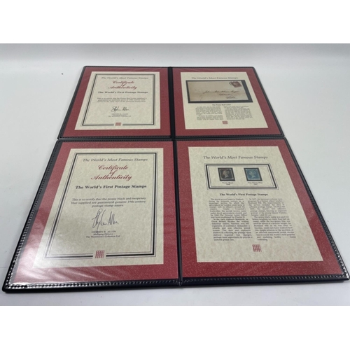 102 - The Westminster Collection two presentation booklets to include The Penny Red Letter with certificat... 