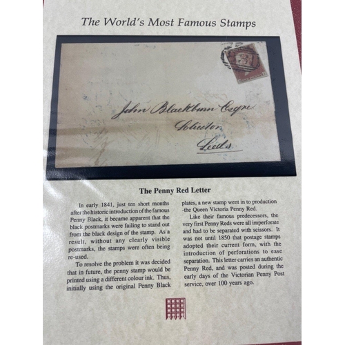 102 - The Westminster Collection two presentation booklets to include The Penny Red Letter with certificat... 