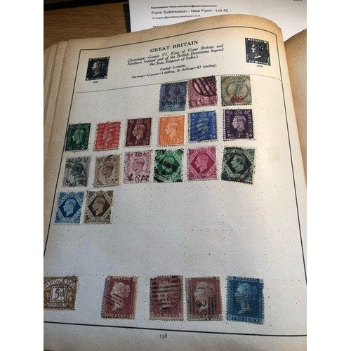 105 - A old stamp album full of stamps from circa 1880's - 1930's stamps Mainly British and World stamps#1... 