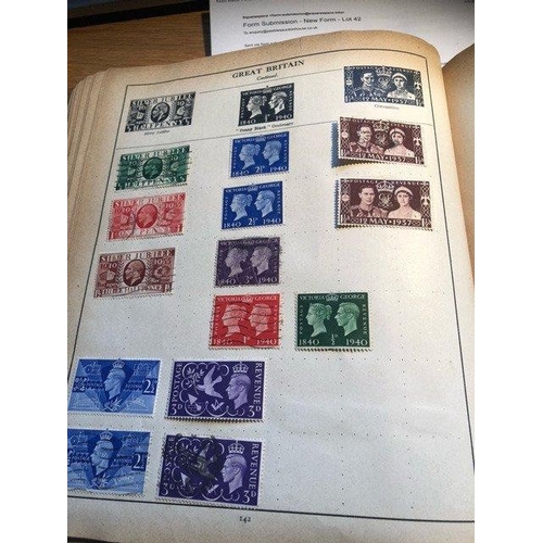 105 - A old stamp album full of stamps from circa 1880's - 1930's stamps Mainly British and World stamps#1... 