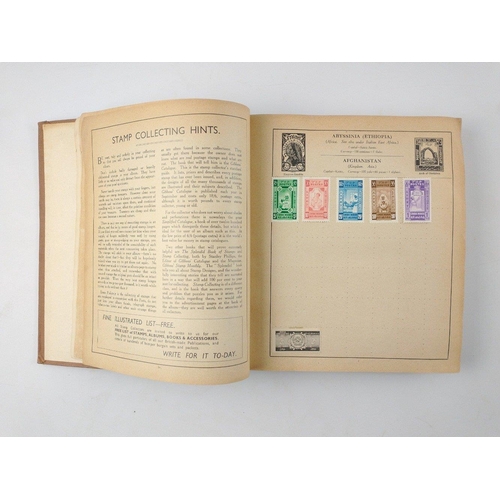 105 - A old stamp album full of stamps from circa 1880's - 1930's stamps Mainly British and World stamps#1... 