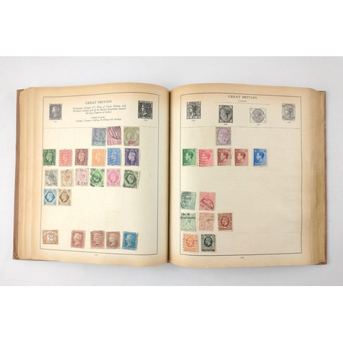 105 - A old stamp album full of stamps from circa 1880's - 1930's stamps Mainly British and World stamps#1... 