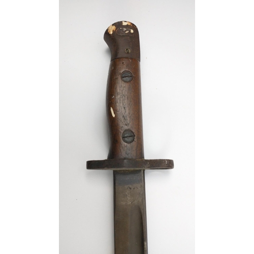 157 - A 1907 WWl Bayonet with scabbard, The Pattern 1907 bayonet, officially called the Sword bayonet, pat... 