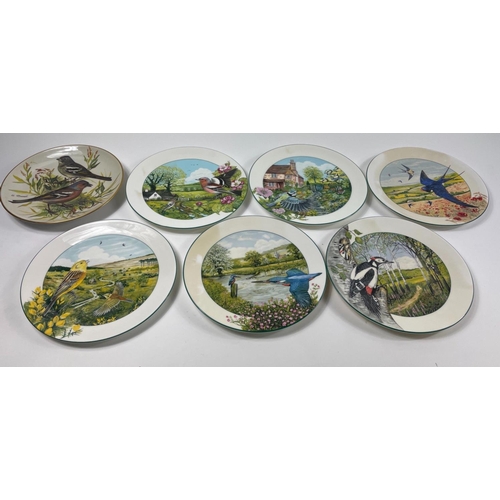 198 - Fourteen plates from the EUROPEAN SONGBIRDS COLLECTION painted by former MEISSEN artist Ursula Band ... 