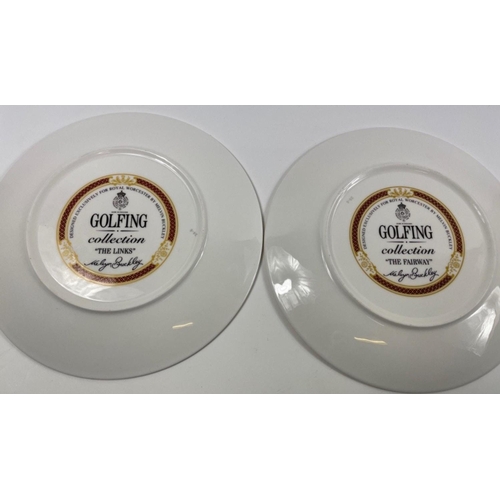 201 - Two ROYAL WORCESTER decorative Golfing plates (dia approx 20cm),  The Fairway and The Links#228